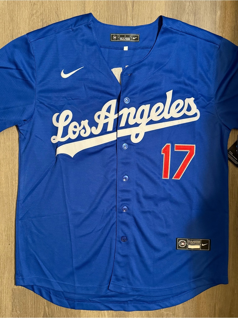MLB Los Angeles Dodgers Royal Blue Ohtani #17 Jersey